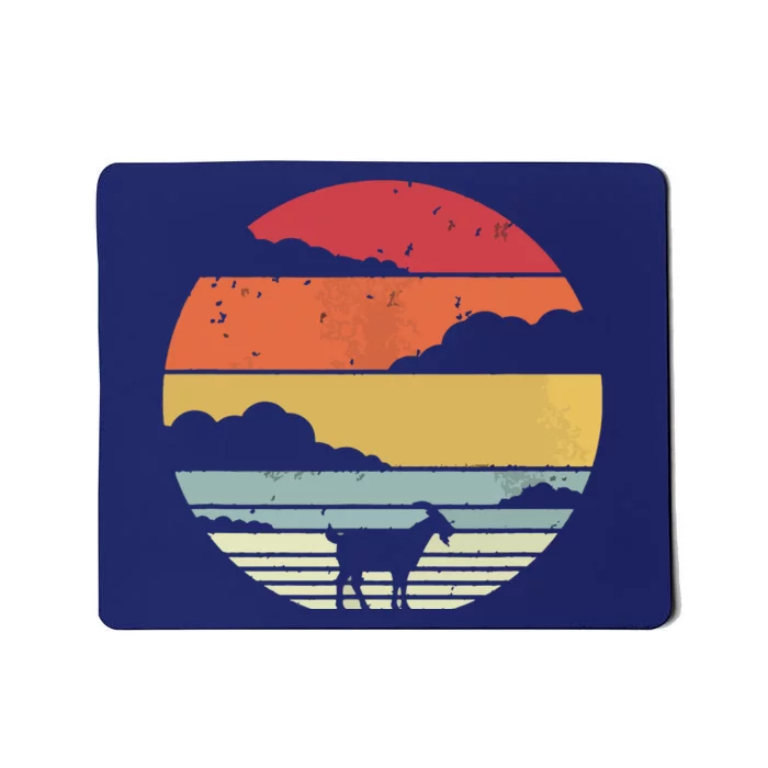 Goat Shirts Retro Style Goat Mousepad