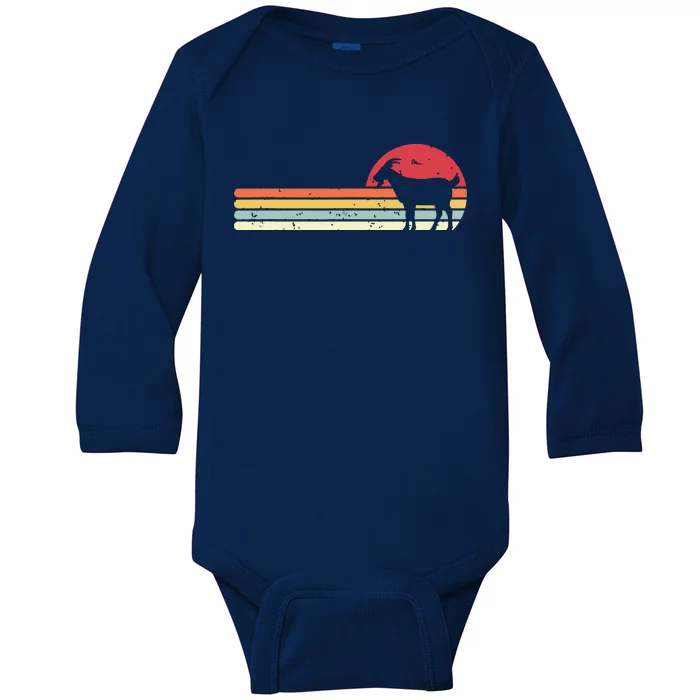 Goat Shirts Retro Style Baby Long Sleeve Bodysuit