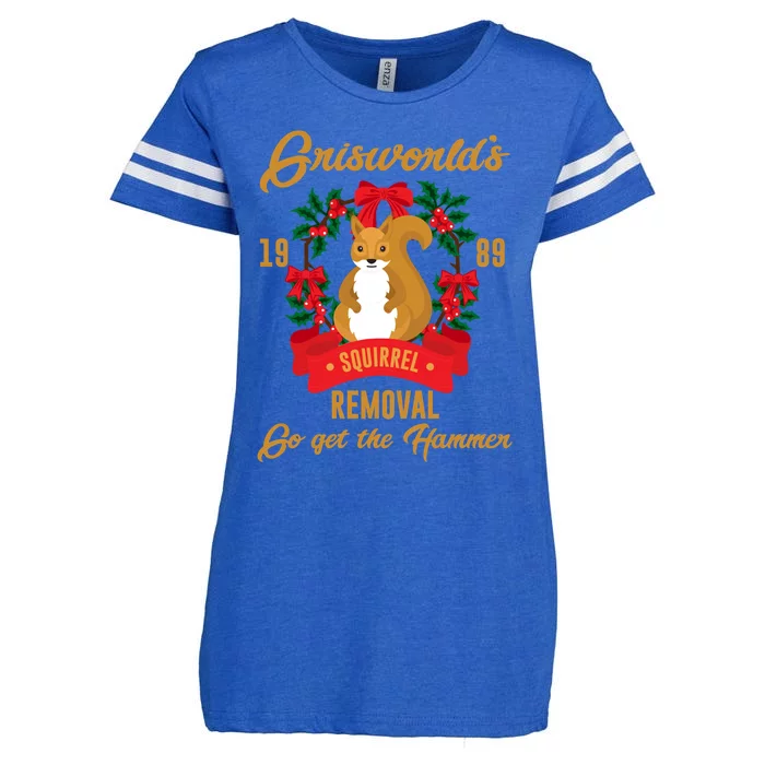 Griswold's Squirrel Removal Funny National Lampoon's Christmas Vacation Retro Gr Enza Ladies Jersey Football T-Shirt