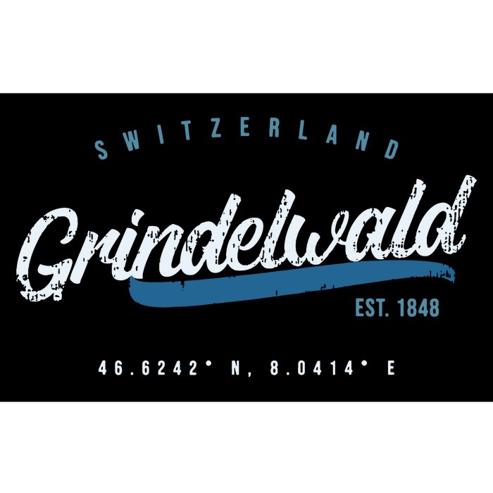 Grindelwald Switzerland Retro T Bumper Sticker