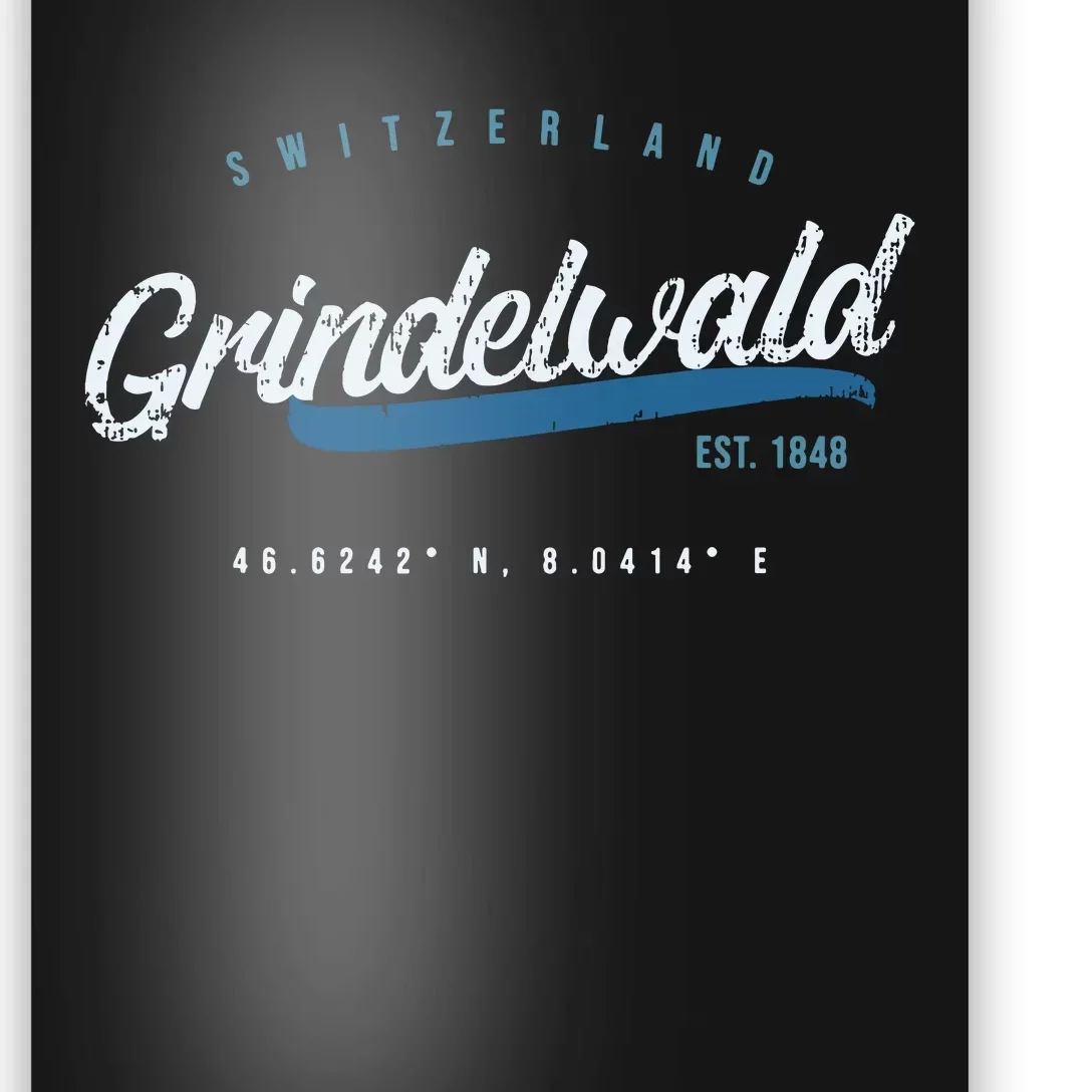 Grindelwald Switzerland Retro T Poster