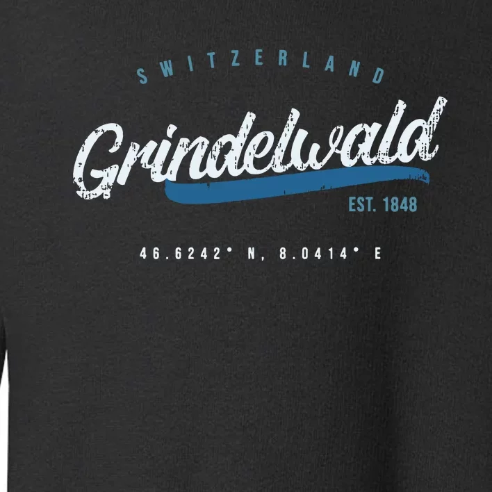 Grindelwald Switzerland Retro T Toddler Sweatshirt