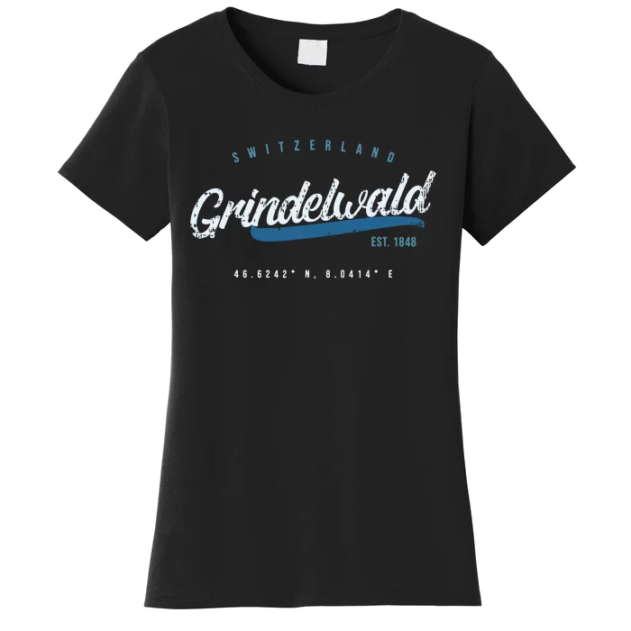 Grindelwald Switzerland Retro T Women's T-Shirt