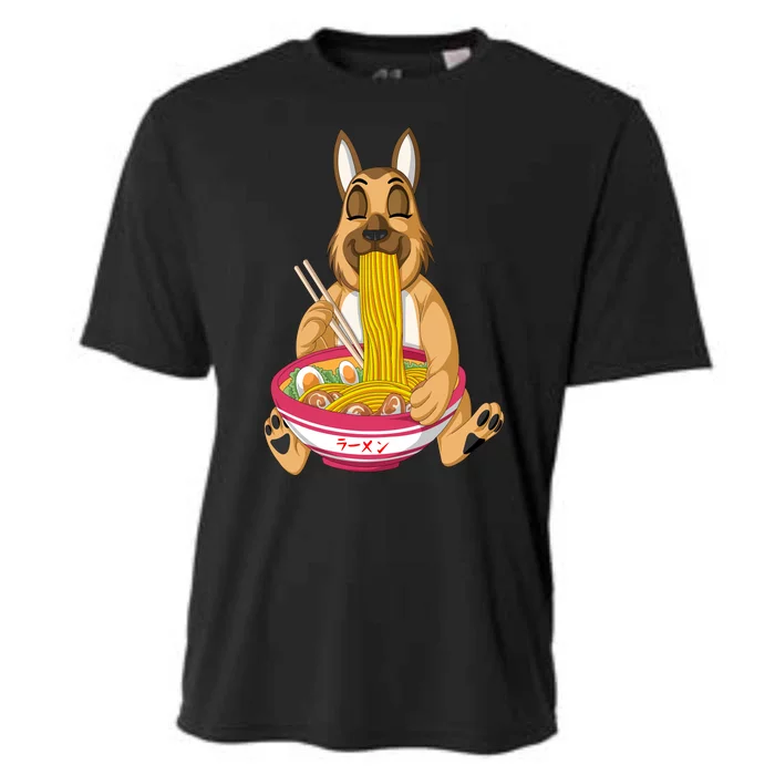 German Shepherd Ramen Cooling Performance Crew T-Shirt