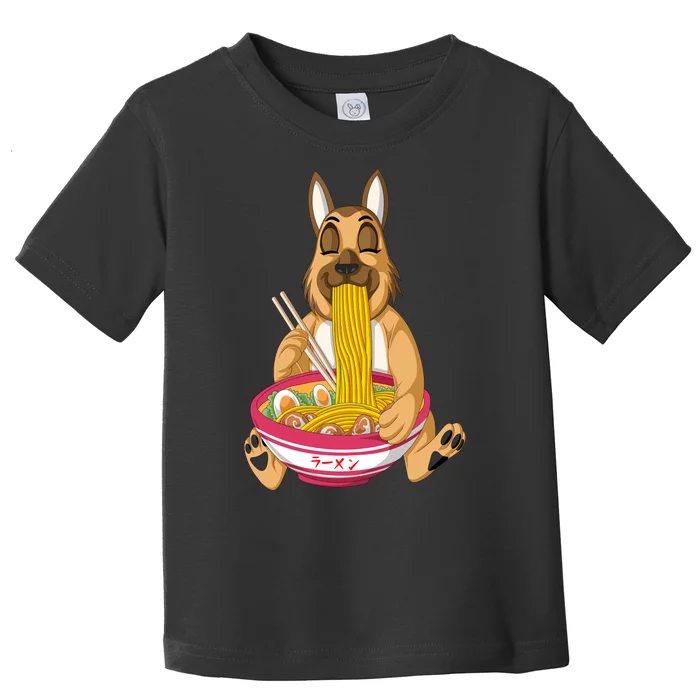 German Shepherd Ramen Toddler T-Shirt