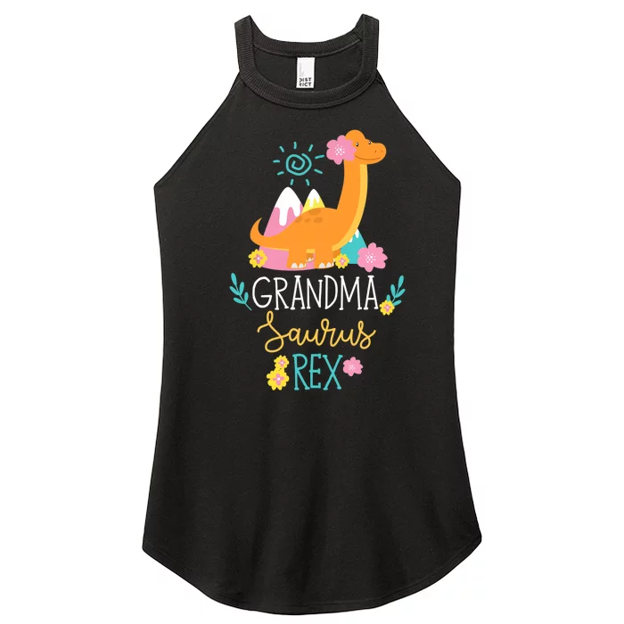 Grandma Saurus Rex Funny Dinosaur Wo Women’s Perfect Tri Rocker Tank