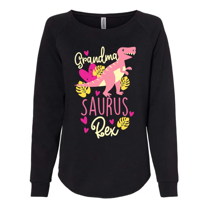 Grandma Saurus Rex Dinosaur Womens California Wash Sweatshirt