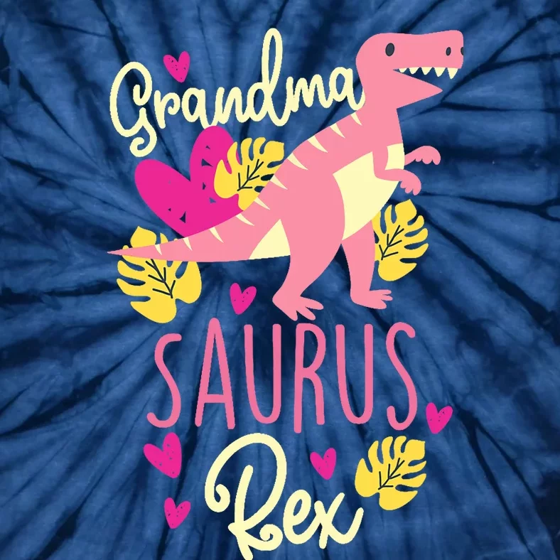 Grandma Saurus Rex Dinosaur Tie-Dye T-Shirt