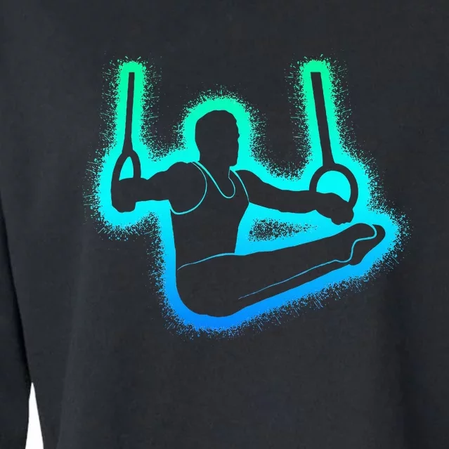 Gymnastics Sports Rings Gymnast Cropped Pullover Crew