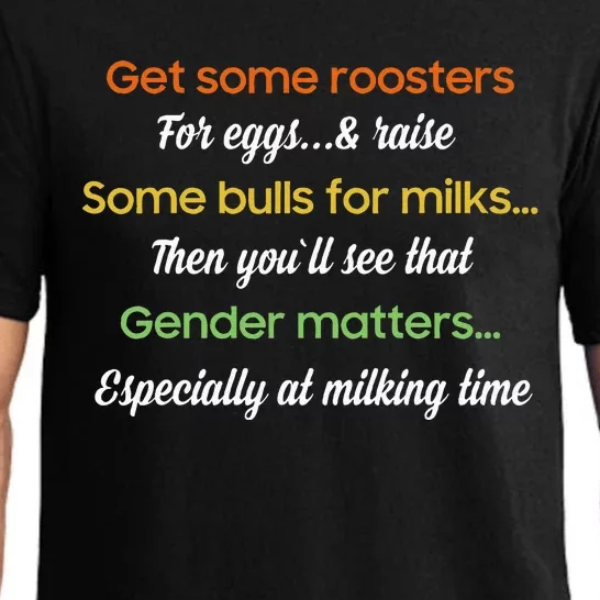 Get Some Roosters For Eggs And Raise Some Bulls For Milk Pajama Set