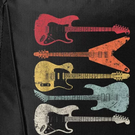 Guitar Shirt. Retro Style, Gift For Guitarist City Backpack