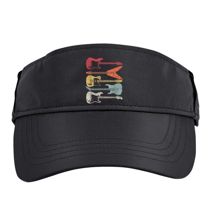 Guitar Shirt. Retro Style, Gift For Guitarist Adult Drive Performance Visor