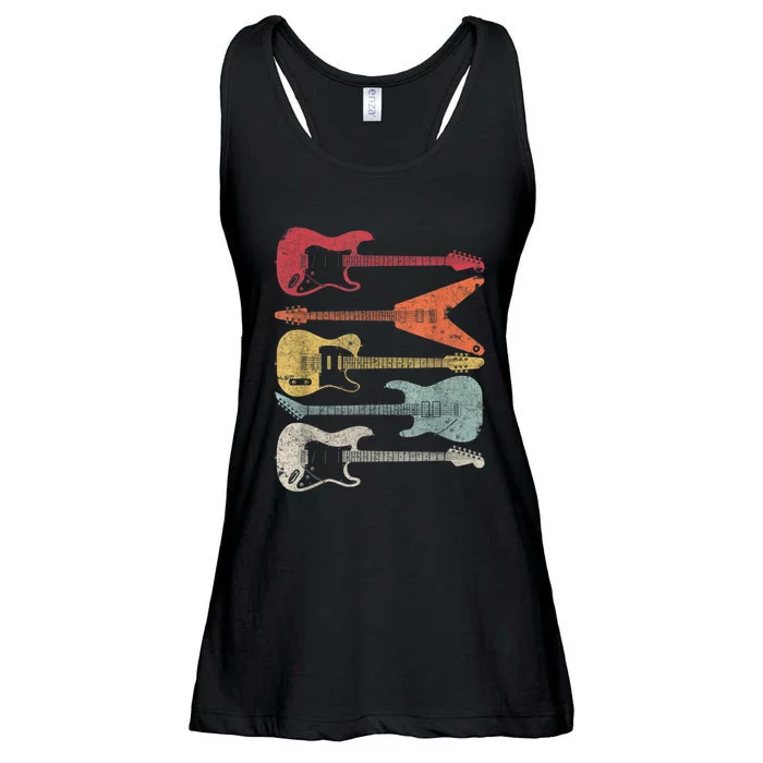 Guitar Shirt. Retro Style, Gift For Guitarist Ladies Essential Flowy Tank