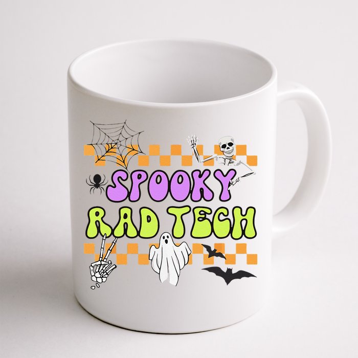 Groovy Spooky Rad Tech Retro Radiologist Halloween XRay Tech Gift Front & Back Coffee Mug