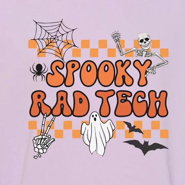 Groovy Spooky Rad Tech Retro Radiologist Halloween XRay Tech Garment-Dyed Sweatshirt