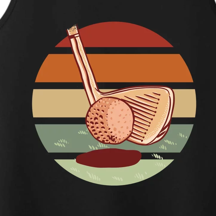 Golf Sunset Retro Performance Tank