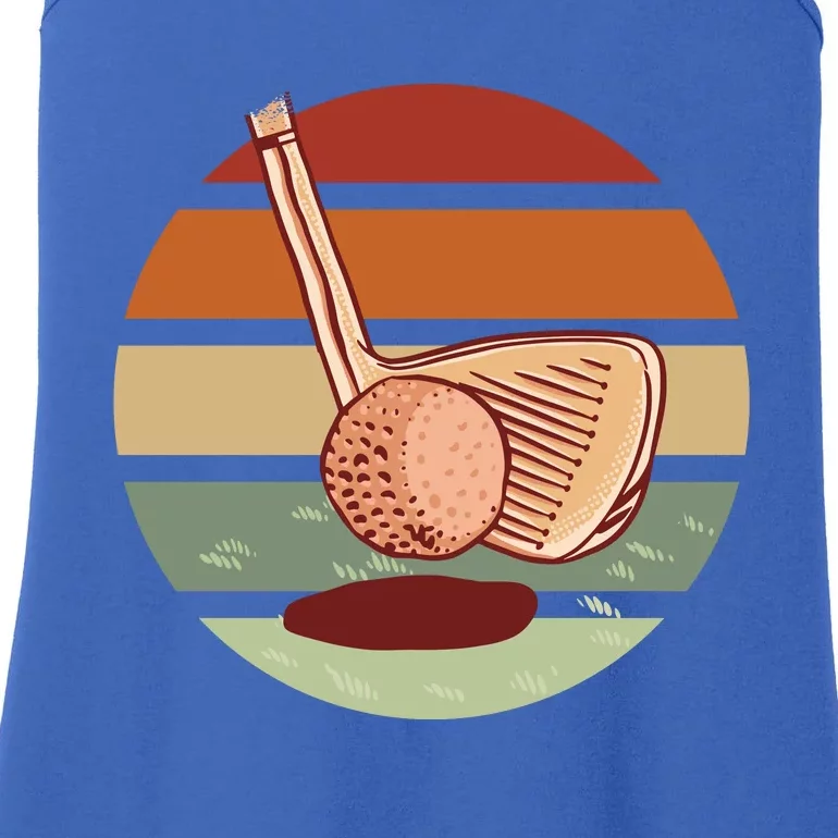 Golf Sunset Retro Ladies Essential Tank