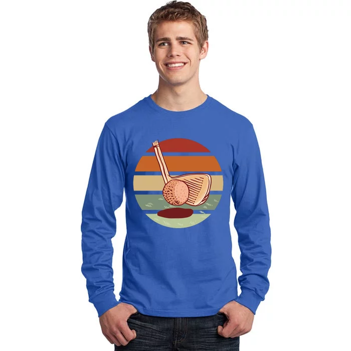 Golf Sunset Retro Tall Long Sleeve T-Shirt