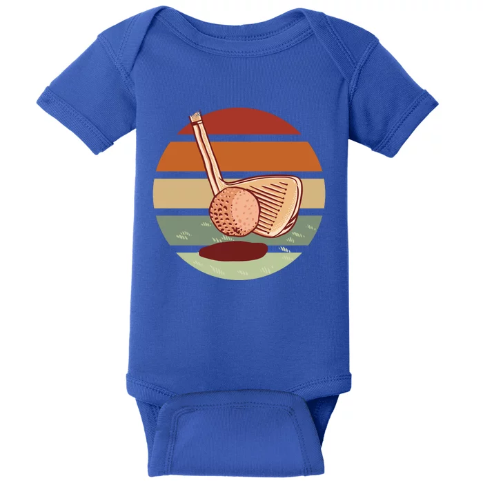 Golf Sunset Retro Baby Bodysuit