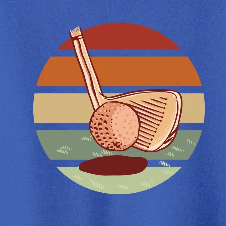 Golf Sunset Retro Toddler T-Shirt