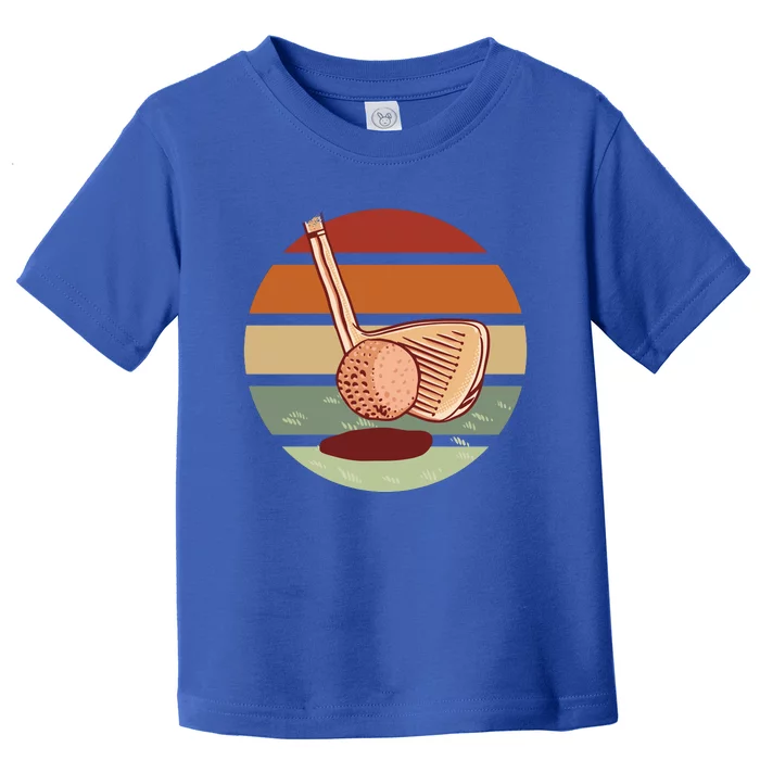 Golf Sunset Retro Toddler T-Shirt