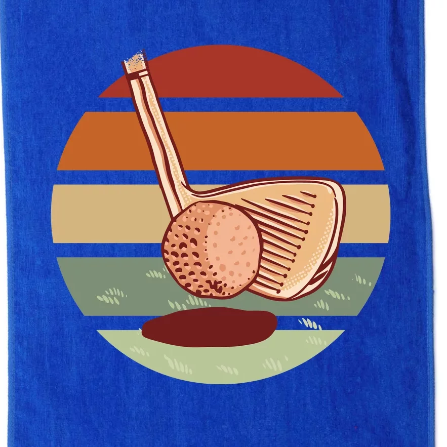 Golf Sunset Retro Platinum Collection Golf Towel