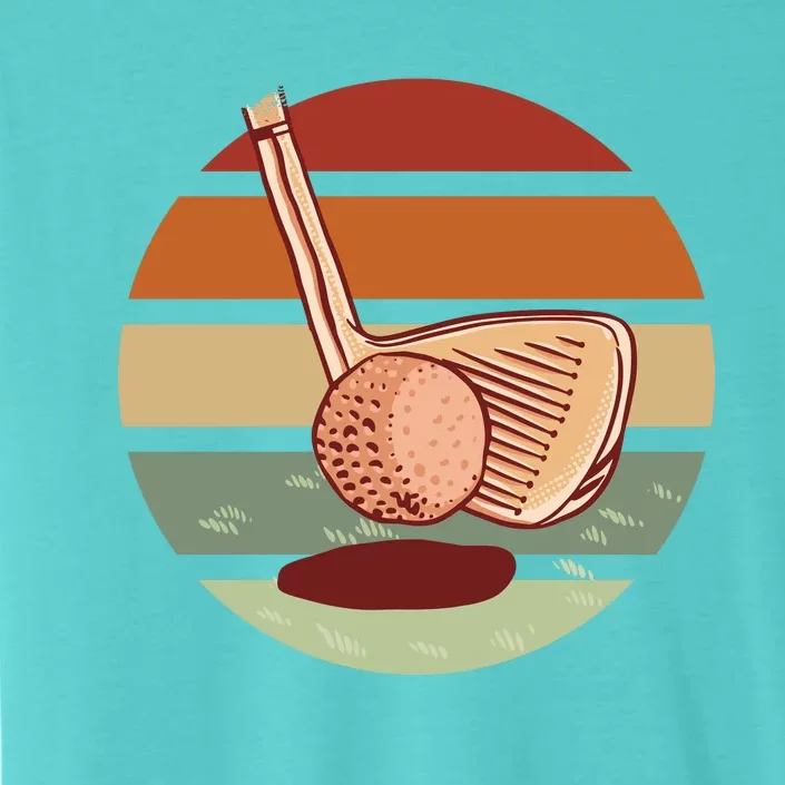 Golf Sunset Retro ChromaSoft Performance T-Shirt