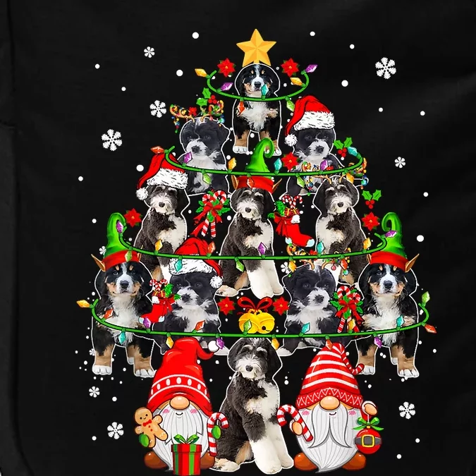 Group Santa Reindeer Elf Bernedoodles As Christmas Tree Dogs Impact Tech Backpack