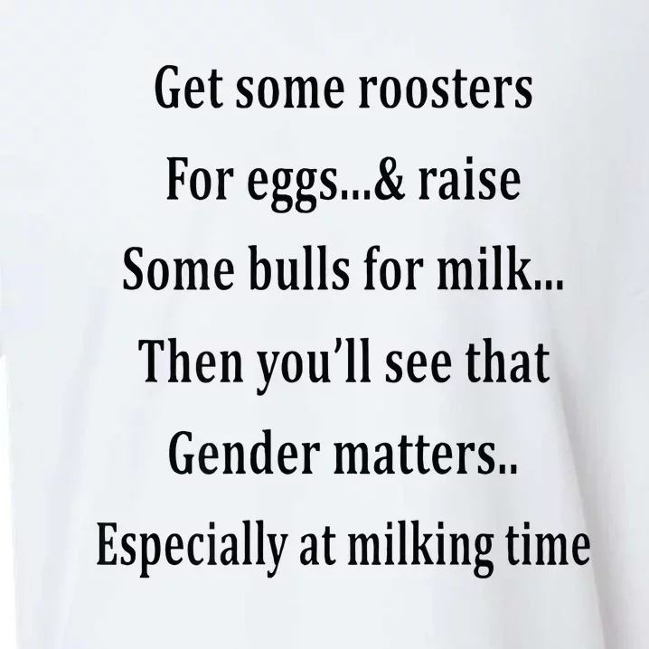 Get Some Roosters For Eggs & Raise Some Bull Sueded Cloud Jersey T-Shirt