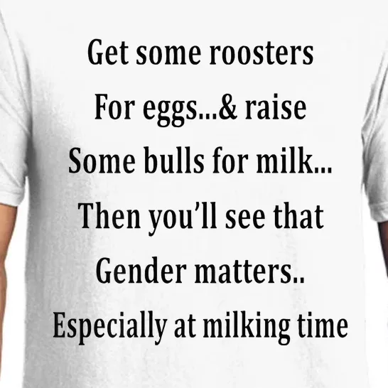 Get Some Roosters For Eggs & Raise Some Bull Pajama Set