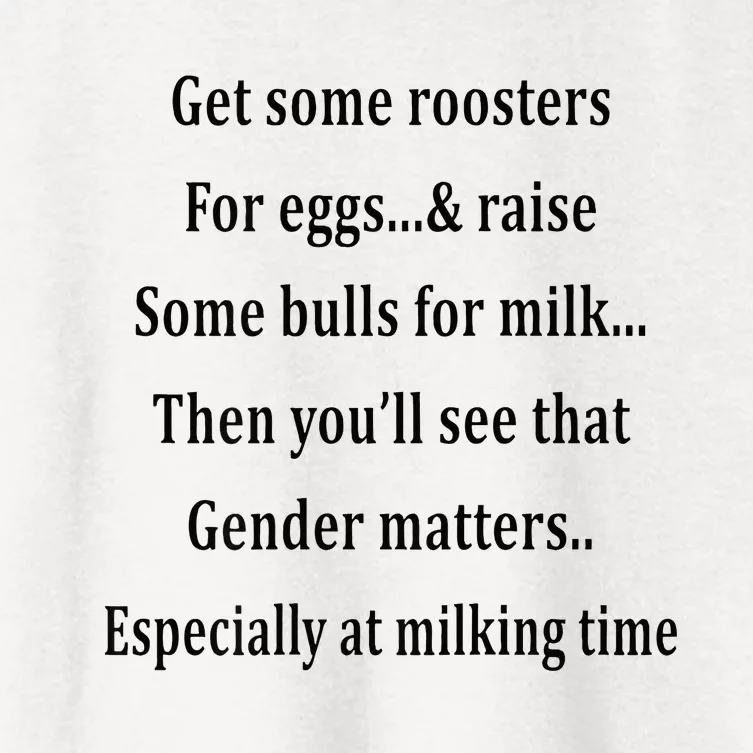 Get Some Roosters For Eggs & Raise Some Bull Women's Crop Top Tee