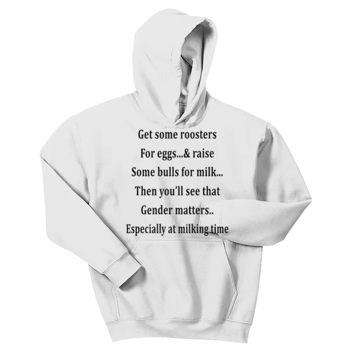 Get Some Roosters For Eggs & Raise Some Bull Kids Hoodie