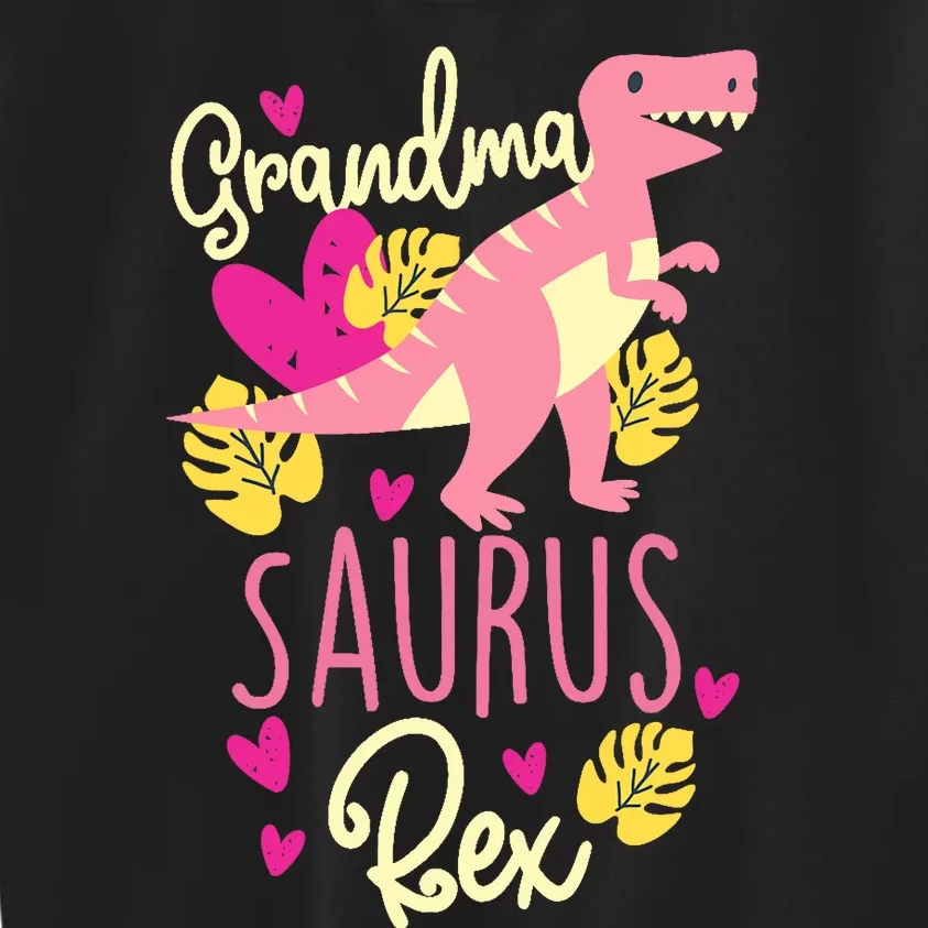 Grandma Saurus Rex Dinosaur Kids Sweatshirt