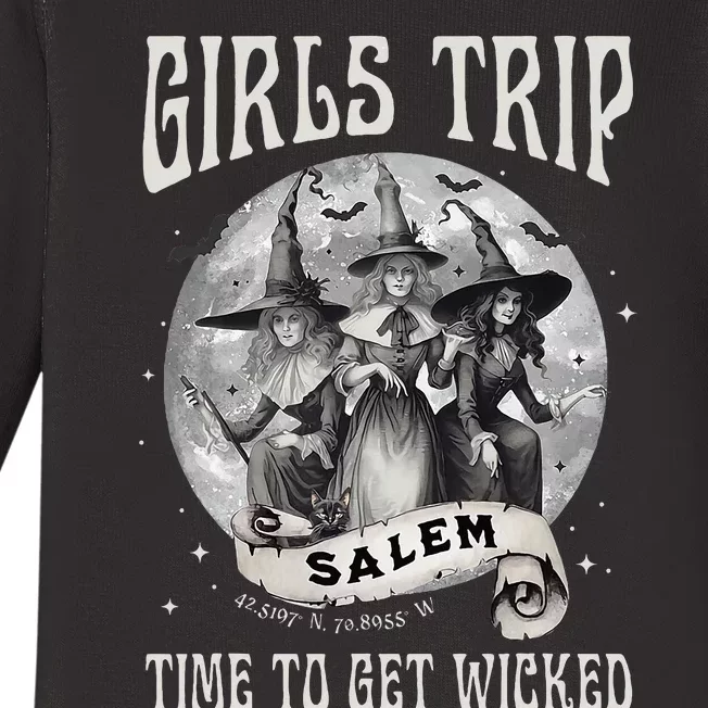 GirlsTrip Salem Retro Salem 1692 They Missed One Witch Baby Long Sleeve Bodysuit