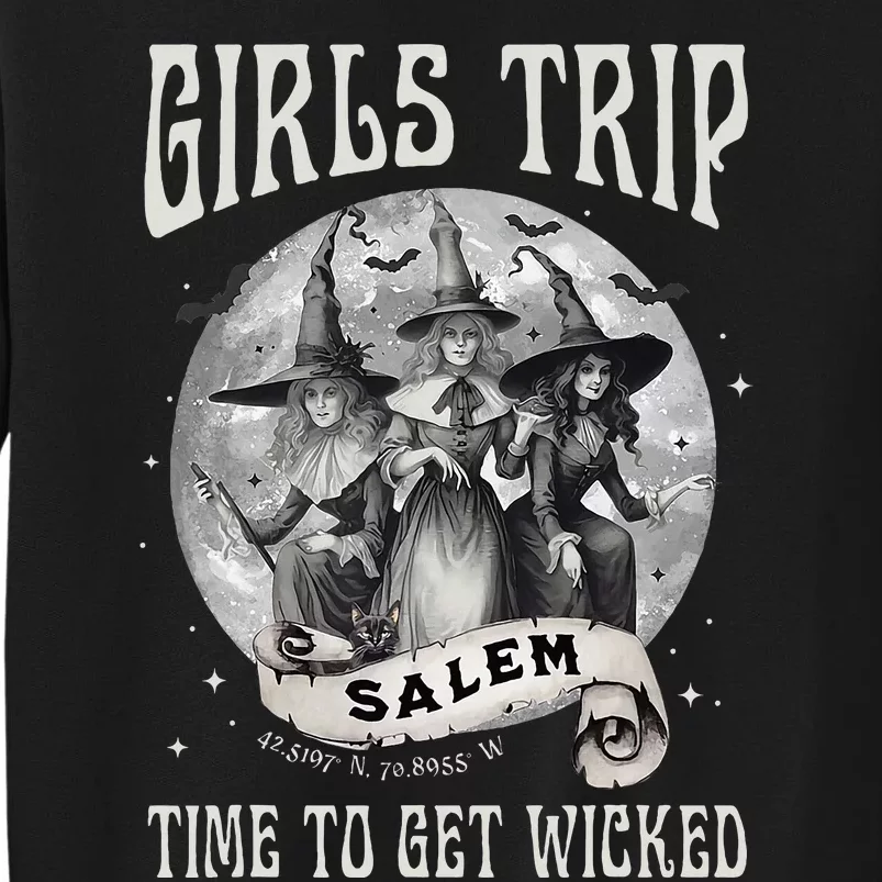 GirlsTrip Salem Retro Salem 1692 They Missed One Witch Tall Sweatshirt