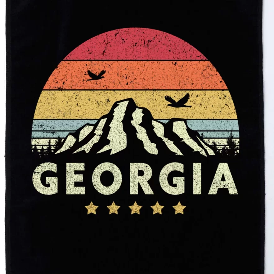 Georgia Shirt. Retro Style GA, USA Platinum Collection Golf Towel