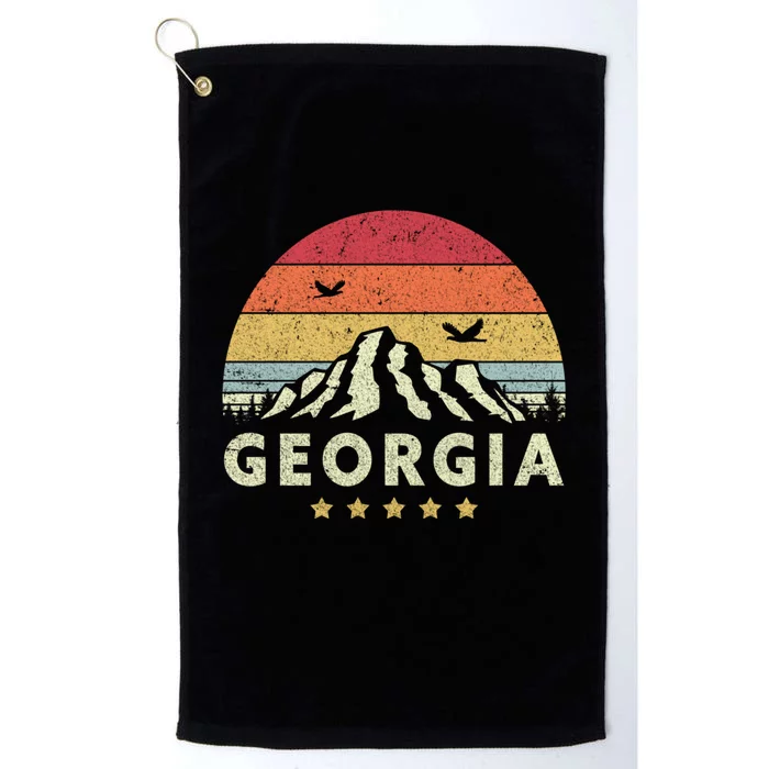 Georgia Shirt. Retro Style GA, USA Platinum Collection Golf Towel