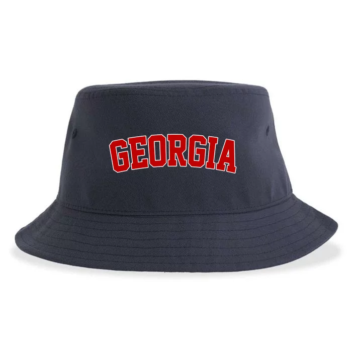 Georgia State Retro Sustainable Bucket Hat