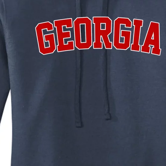 Georgia State Retro Women's Pullover Hoodie