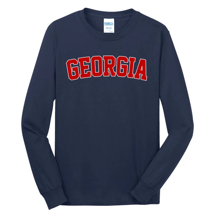 Georgia State Retro Tall Long Sleeve T-Shirt