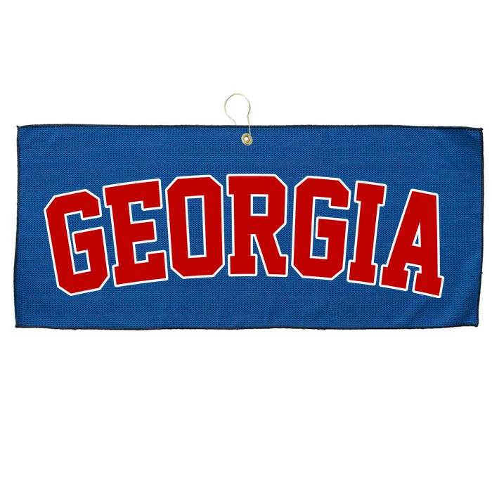 Georgia State Retro Large Microfiber Waffle Golf Towel