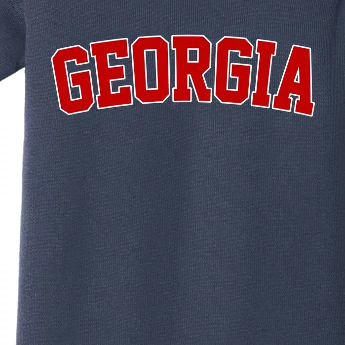 Georgia State Retro Baby Bodysuit