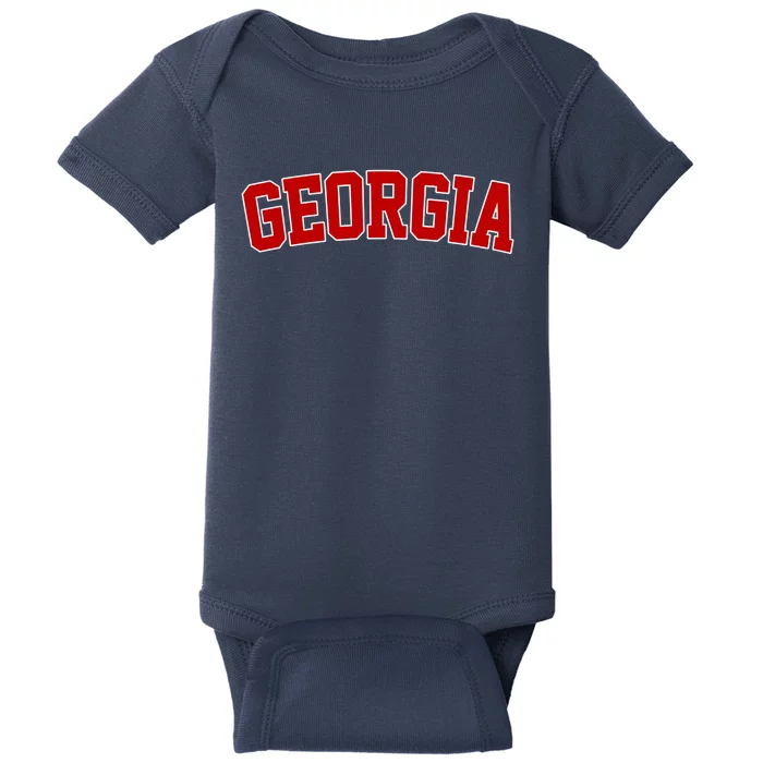 Georgia State Retro Baby Bodysuit