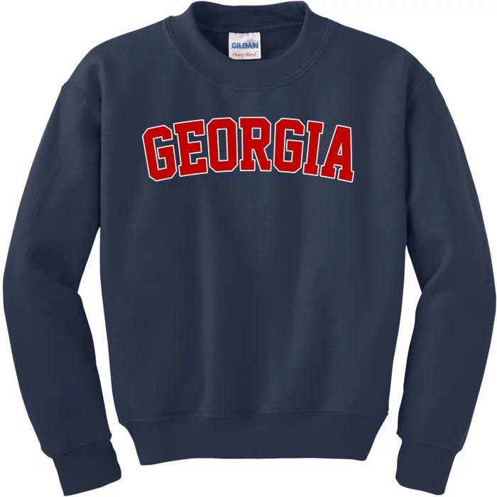 Georgia State Retro Kids Sweatshirt