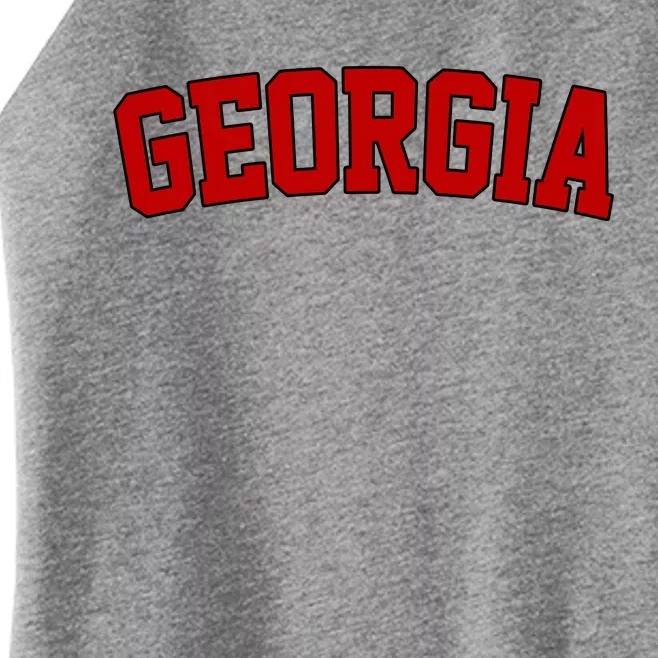 Georgia State Retro Women’s Perfect Tri Rocker Tank