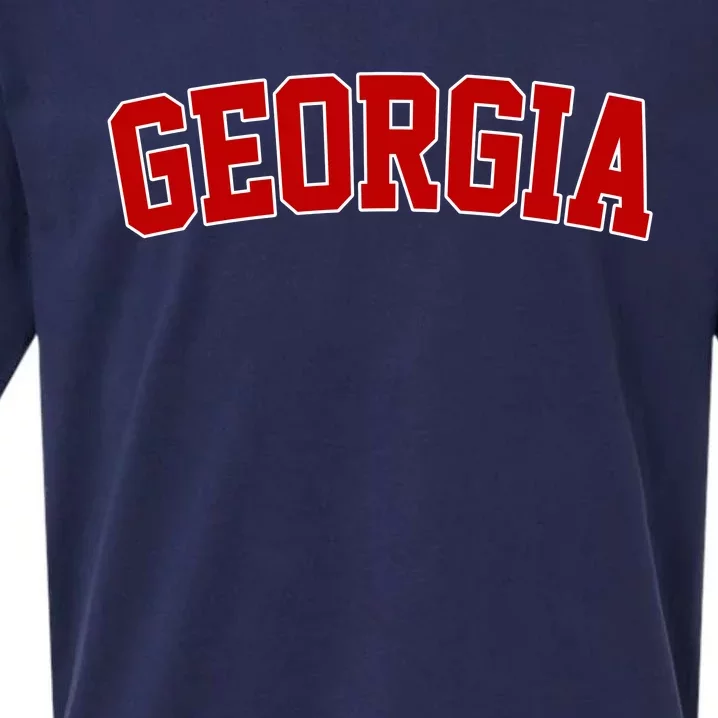 Georgia State Retro Sueded Cloud Jersey T-Shirt