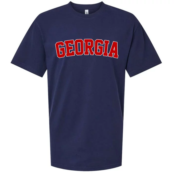 Georgia State Retro Sueded Cloud Jersey T-Shirt