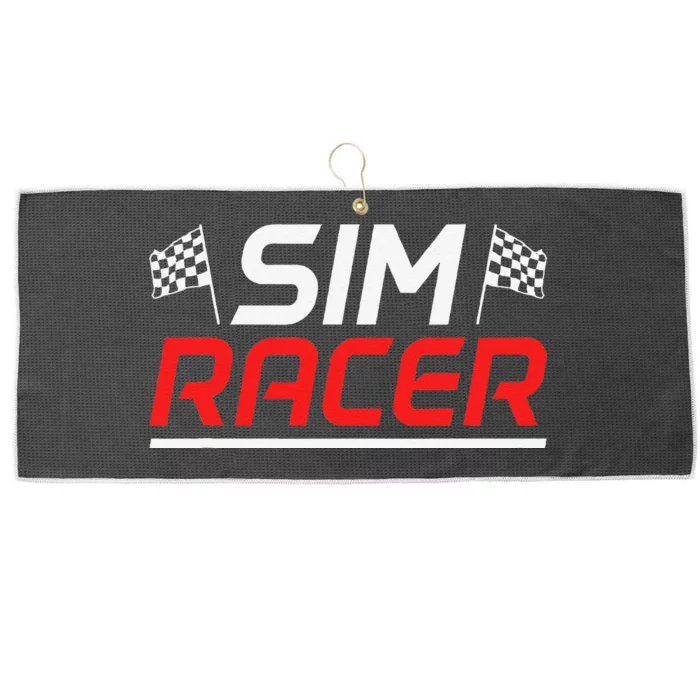 Gaming Simulation Racer Car Race Sim Racing Large Microfiber Waffle Golf Towel