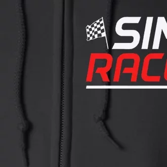 Gaming Simulation Racer Car Race Sim Racing Full Zip Hoodie