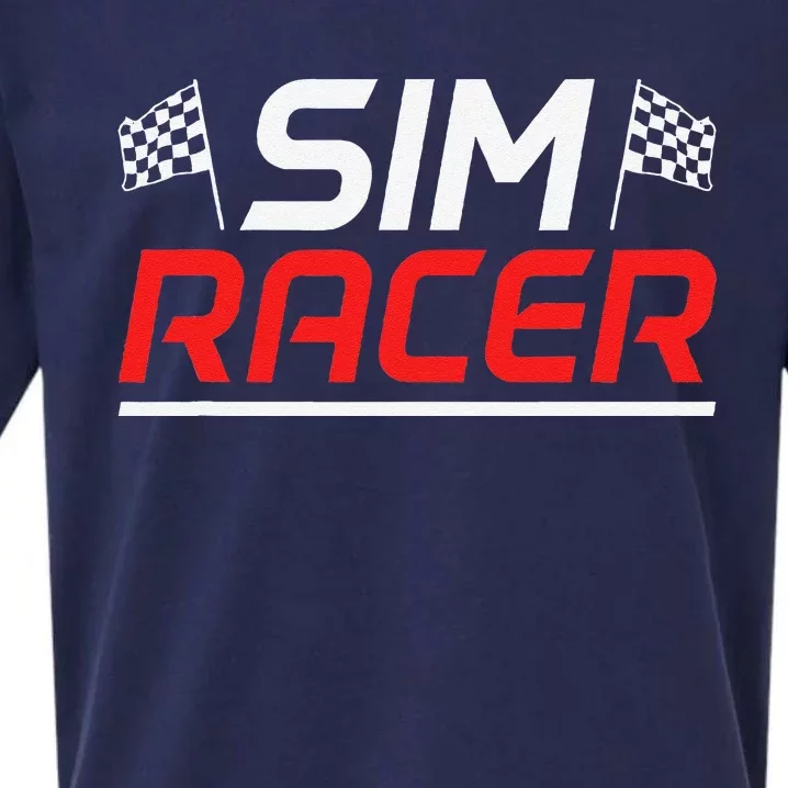 Gaming Simulation Racer Car Race Sim Racing Sueded Cloud Jersey T-Shirt